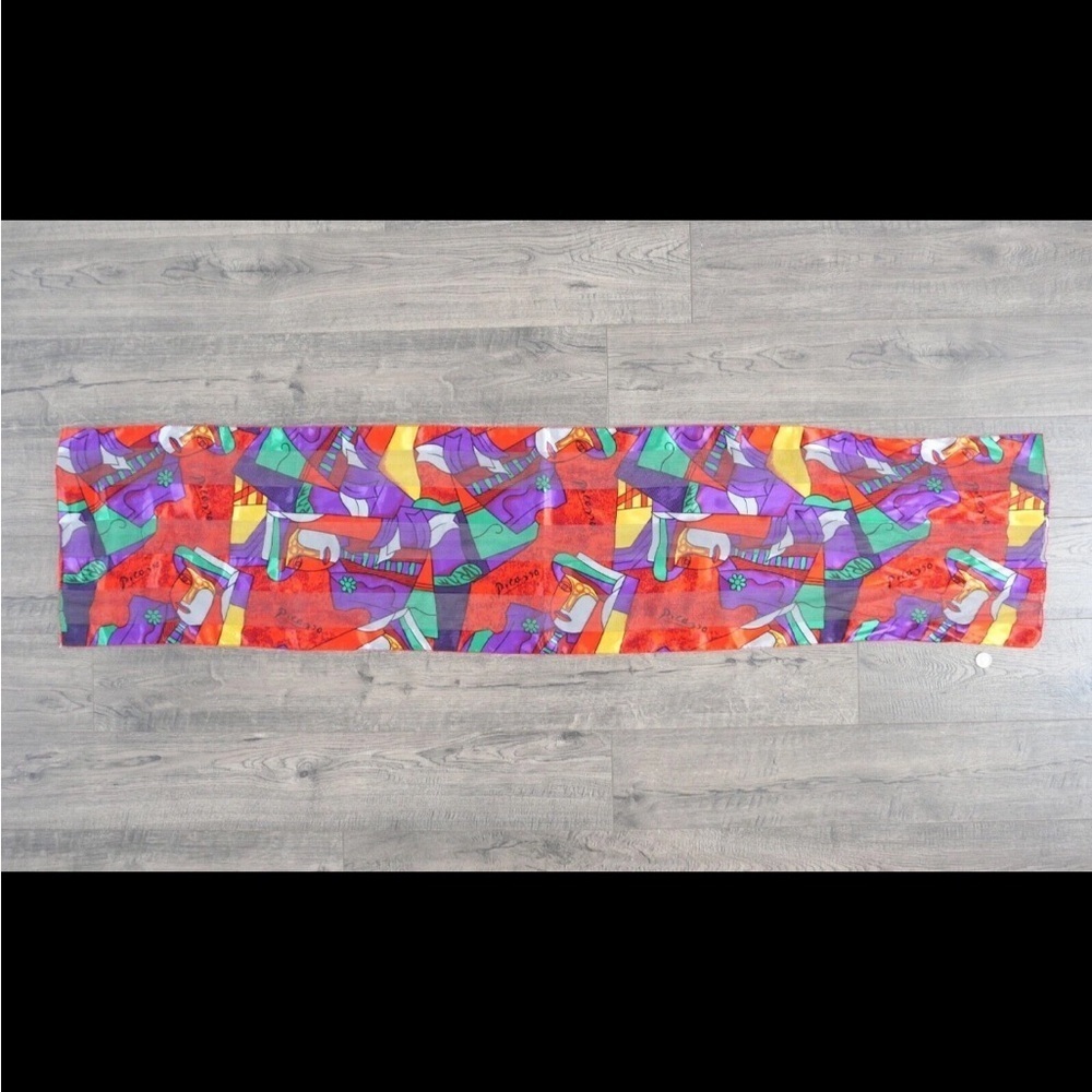 Picasso Colorful Abstract Scarf - Picture 2 of 3